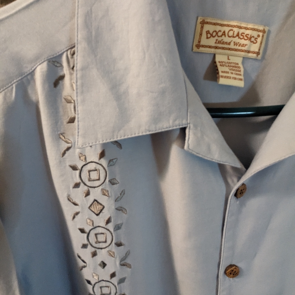 Embroidered Island Shirt